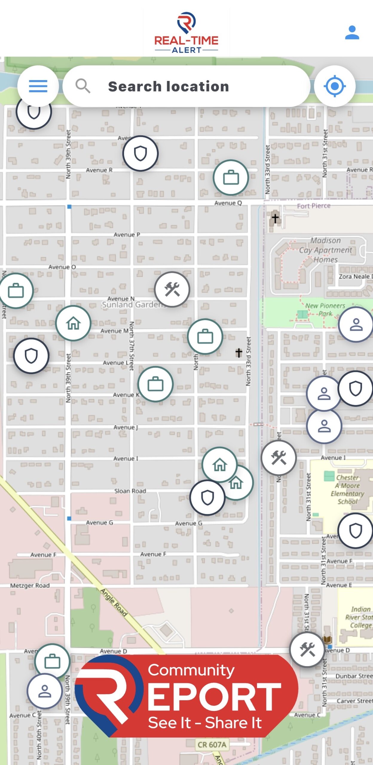 Your Safety live alert map